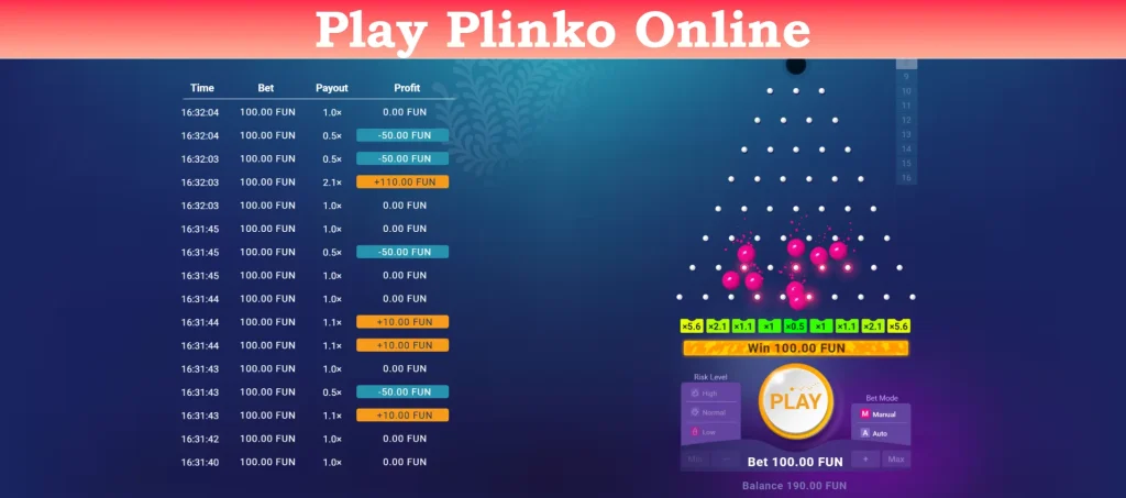 play plinko online