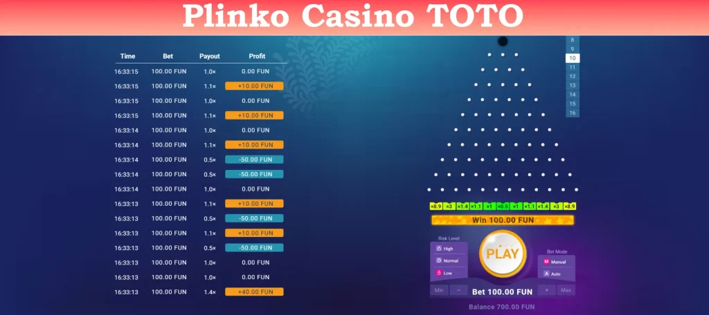 plinko casino toto