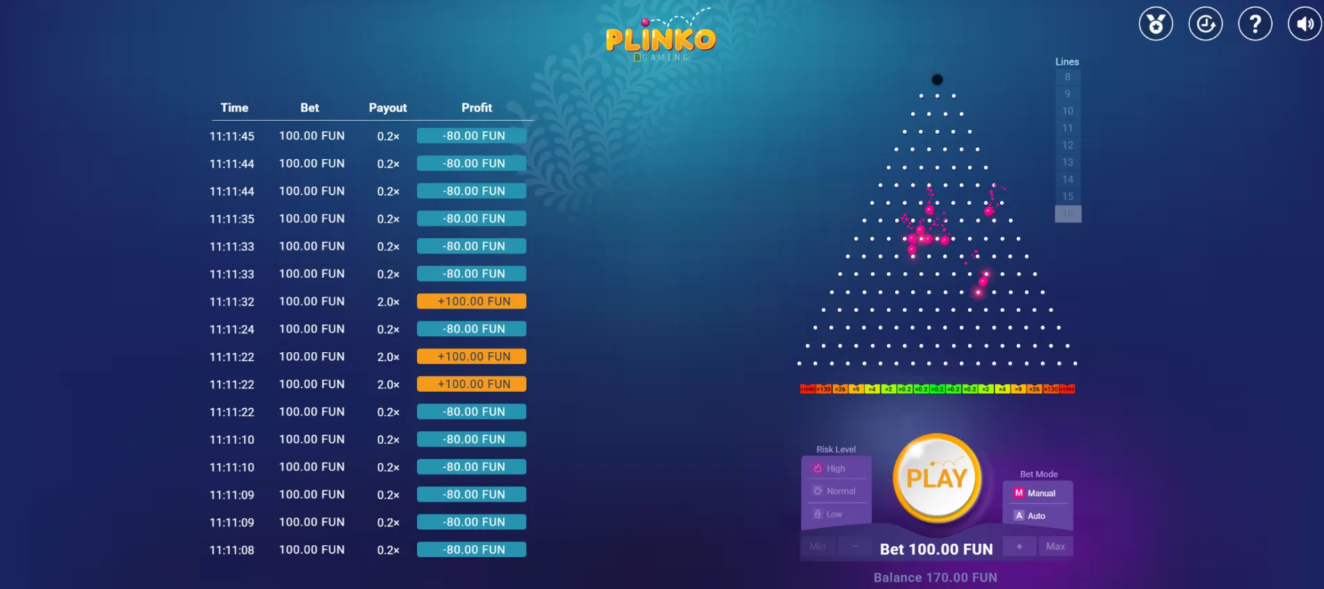plinko demo