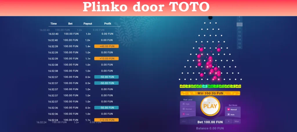 plinko door toto