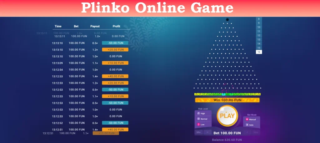 plinko online game