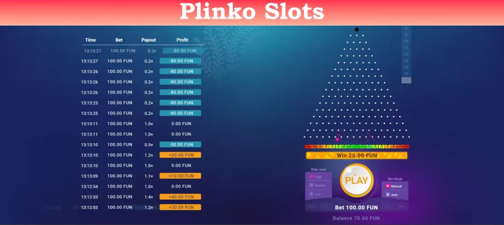 plinko slots