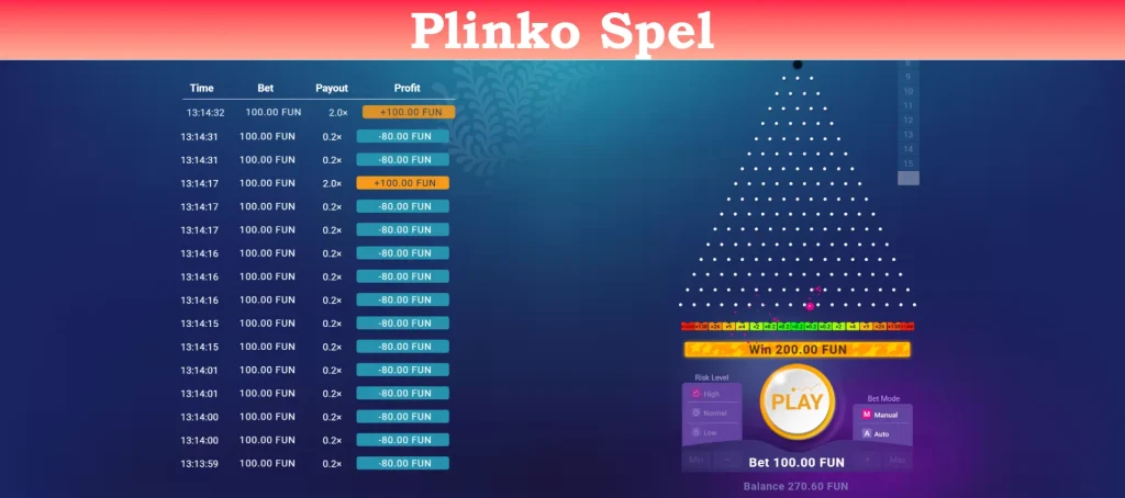 plinko spel