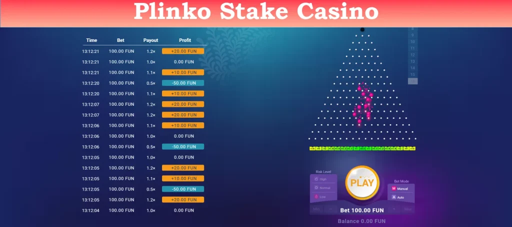 plinko stake casino