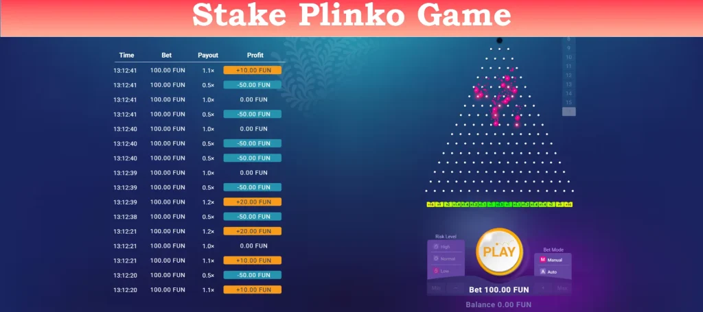 stake plinko game