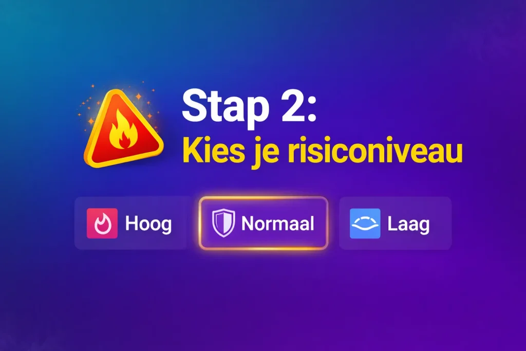 Stap 2: kies je risiconiveau