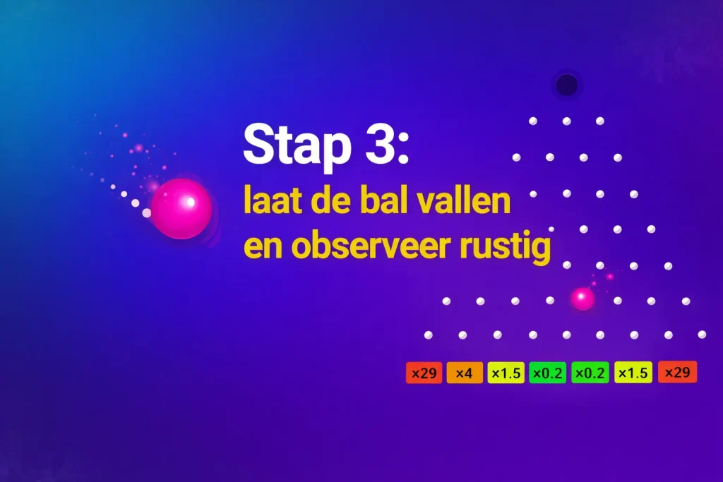 stap 3 laat de bal vallen