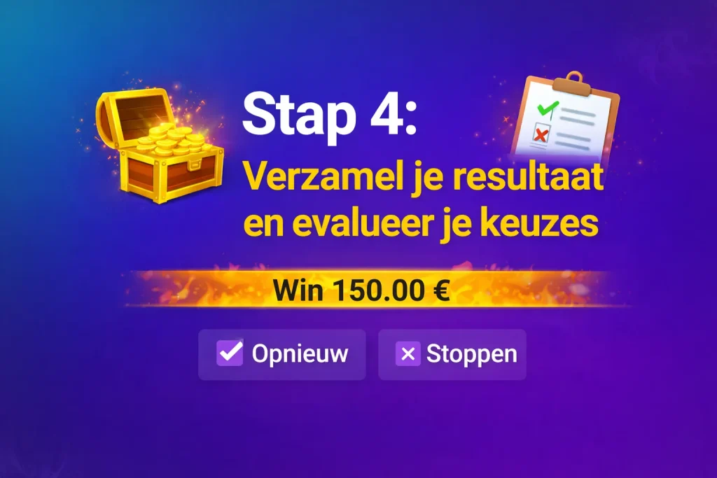 Stap 4: verzamel je resultaat en evalueer je keuzes